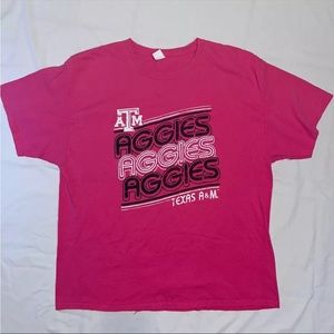 Texas A&M Shirt Womens XLarge Pink Aggies Outdoor Short Sleeve T-shirt